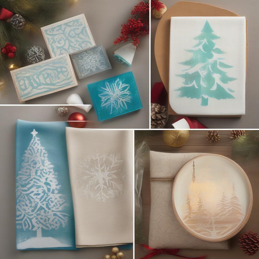 Advanced Stenciling for Holiday Projects