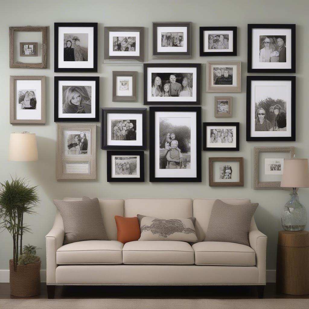 Collage Frame Wall Display Ideas