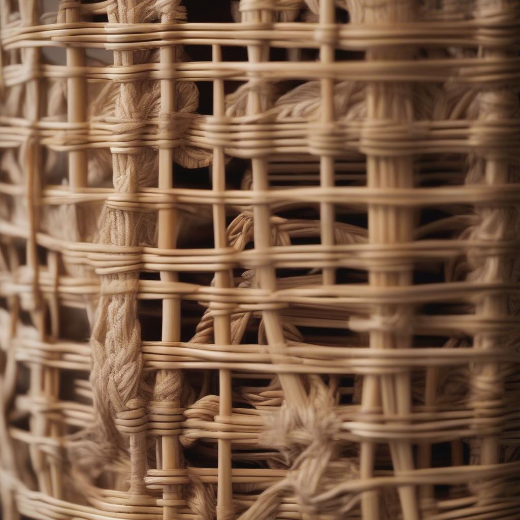 Wicker and Rattan "And So Together They Built a Life" Sign