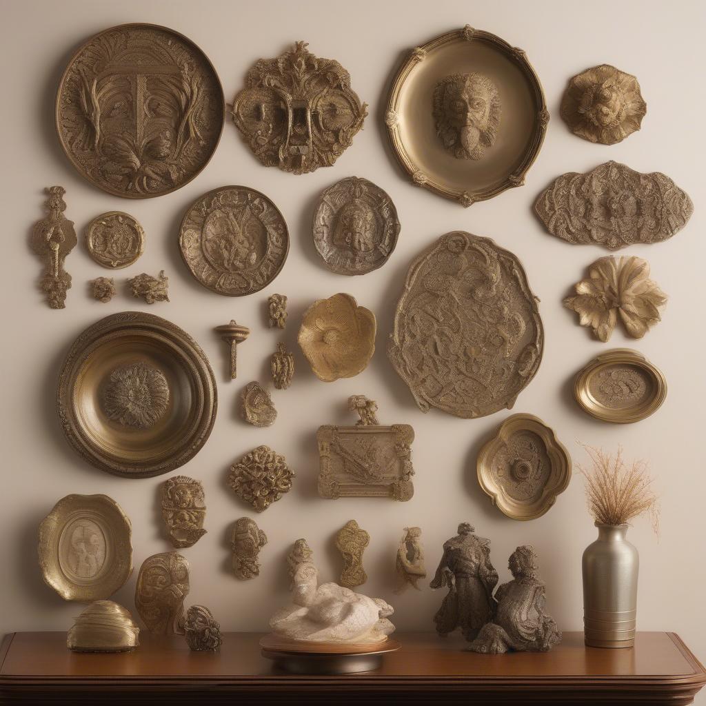 Antique Brass Wall Hanging Gallery Wall