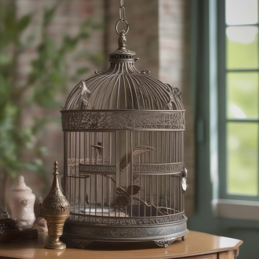 Victorian Style Antique Decorative Bird Cage