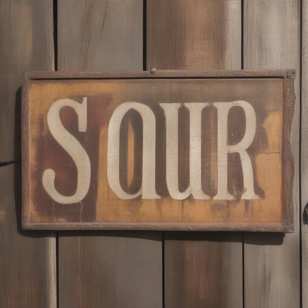 Antique Wood Sign for a General Store