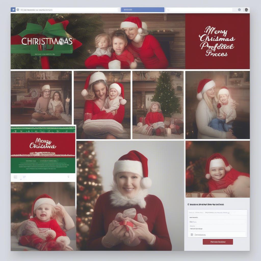 Applying a Christmas Facebook Profile Frame