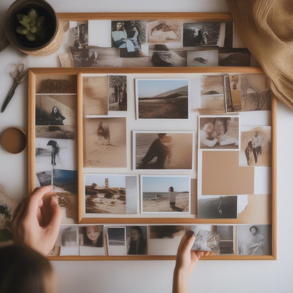 Arranging Photos in a Collage Frame