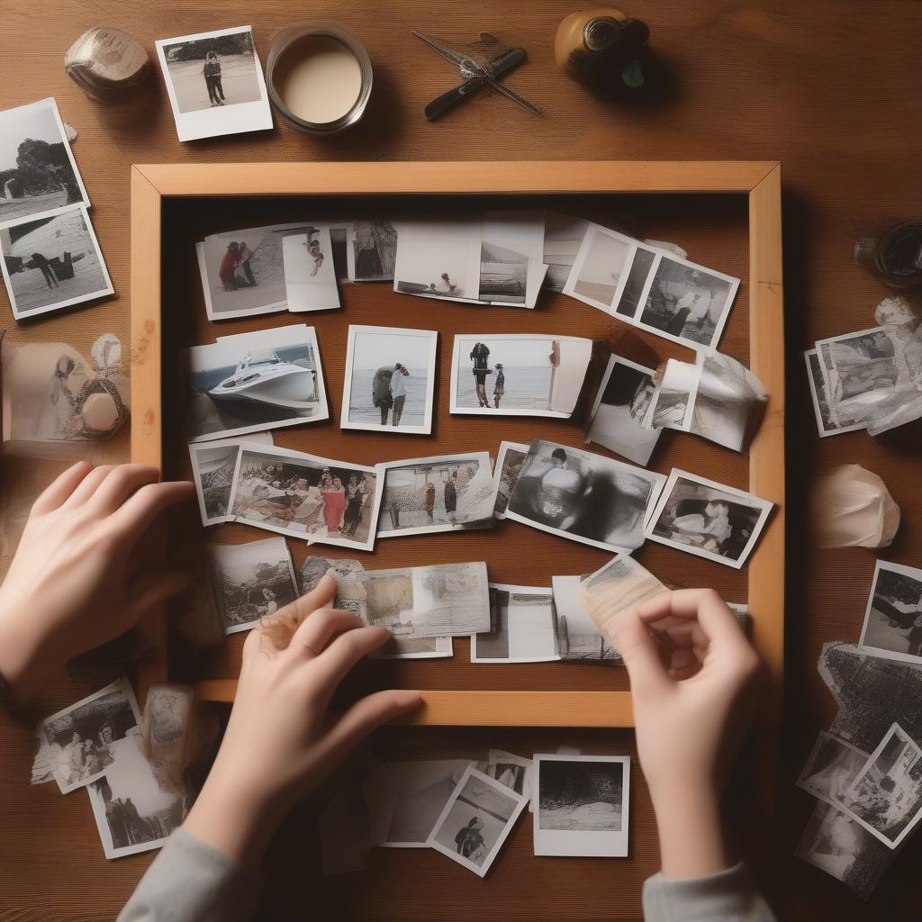 Arranging Photos in a Collage Frame