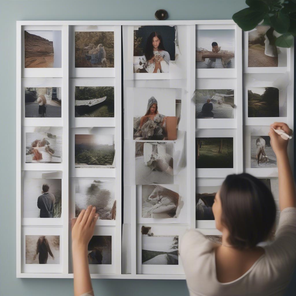 Arranging Photos in a Collage Picture Frame