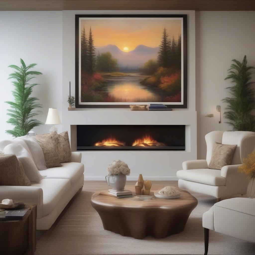 Art Canvas Prints in a Living Room