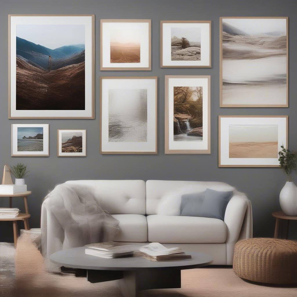 Examples of Artwork Suitable for 22x44 Frames