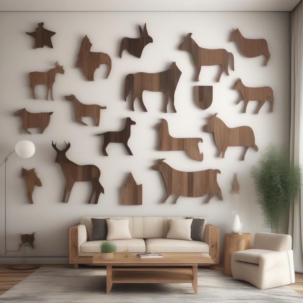 Barn Animal Cutouts as Wall Decor