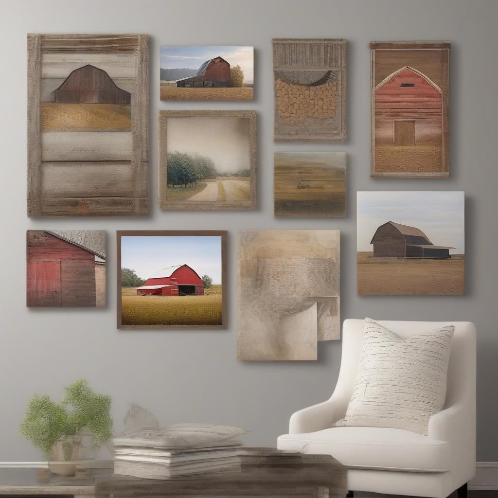 Barn Canvas Wall Art Gallery Wall Inspiration