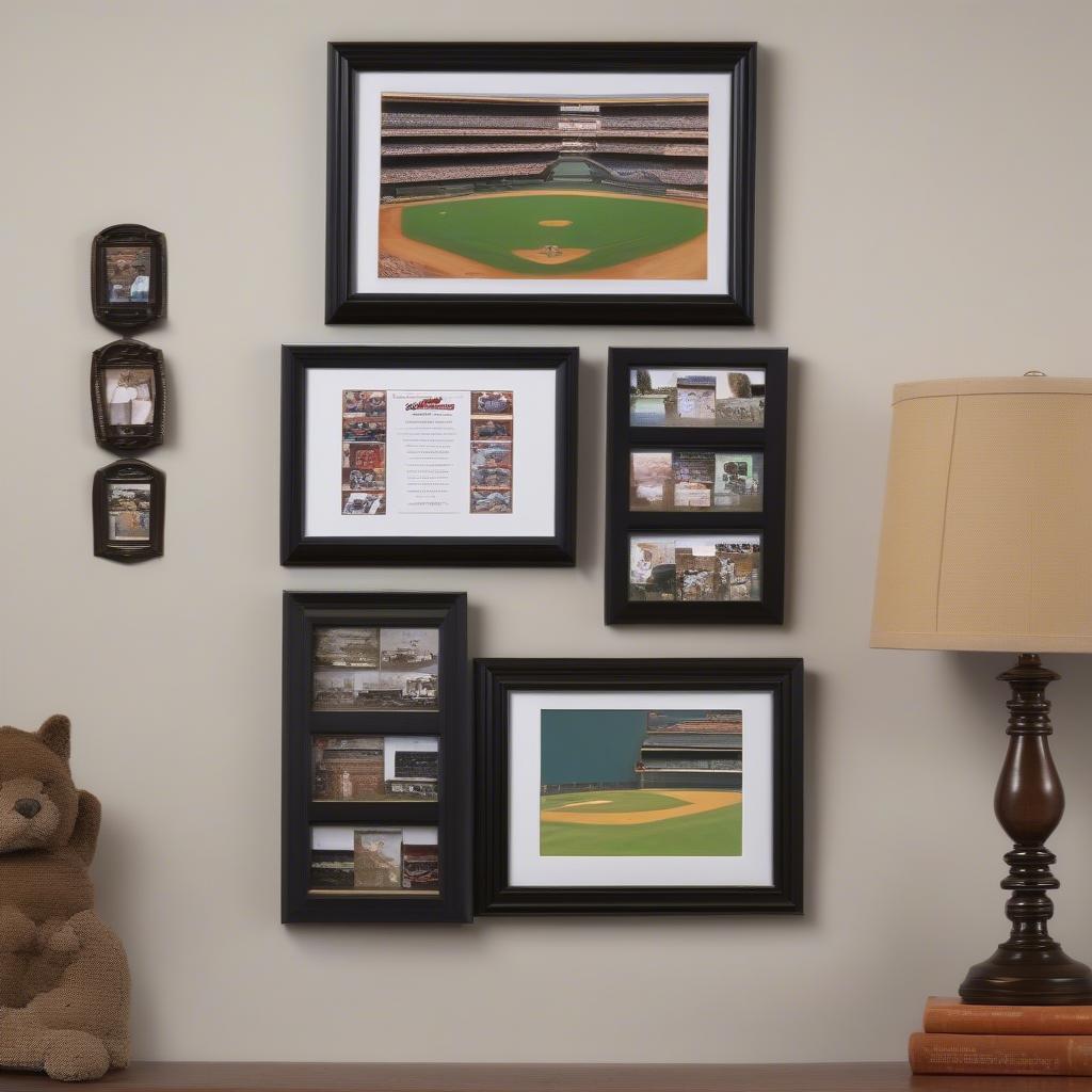 Baseball Collage Picture Frame Display