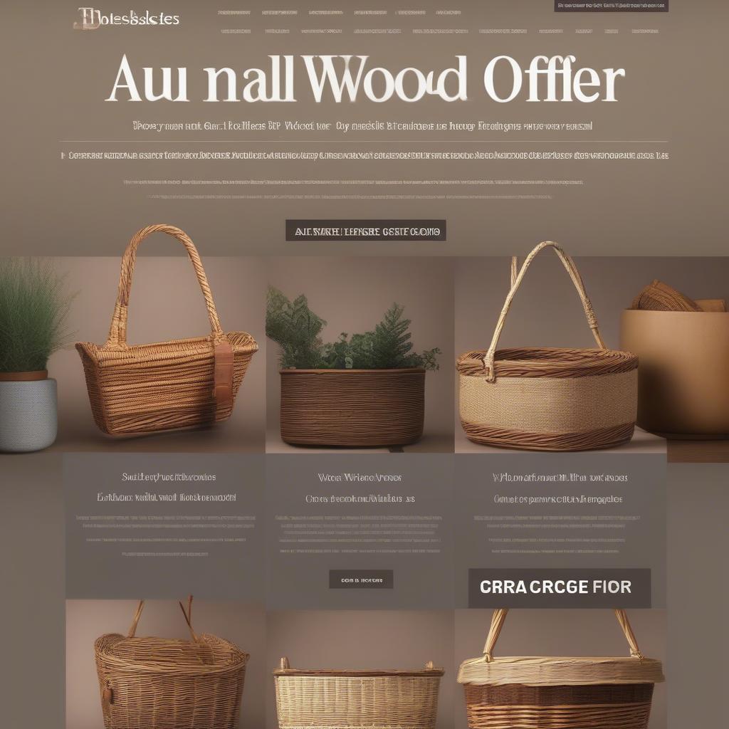 Finding a Small Wood Promo Code for Baskets Wicker