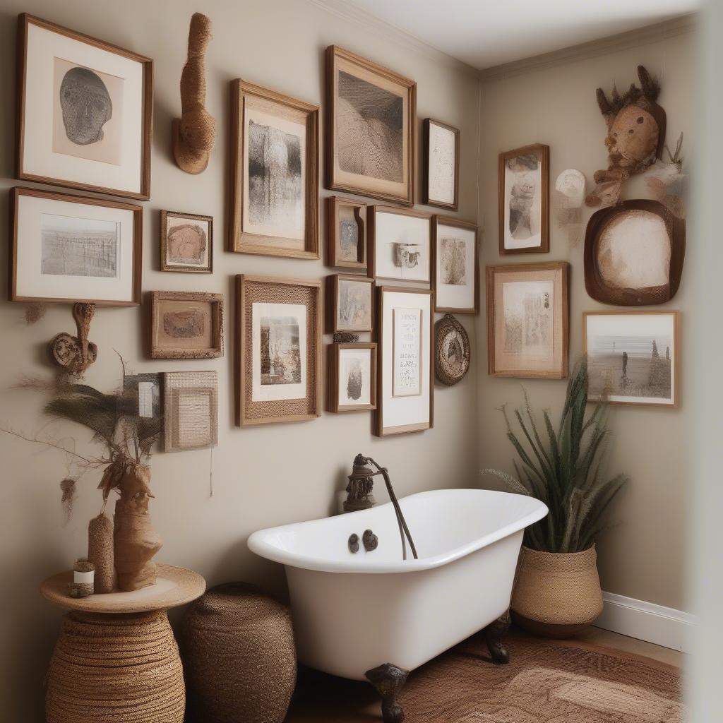 Creative wall art ideas for bathrooms