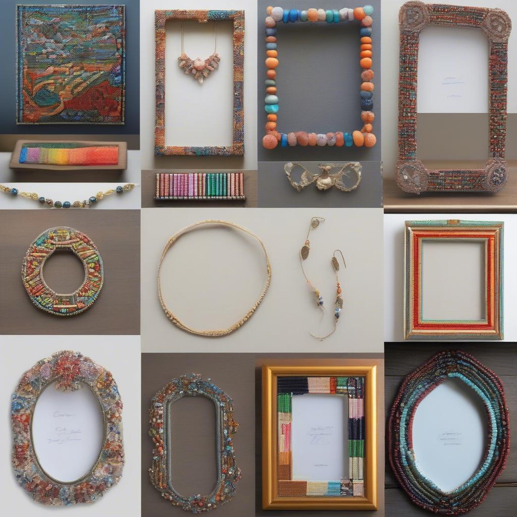 Variety of Beaded Picture Frames