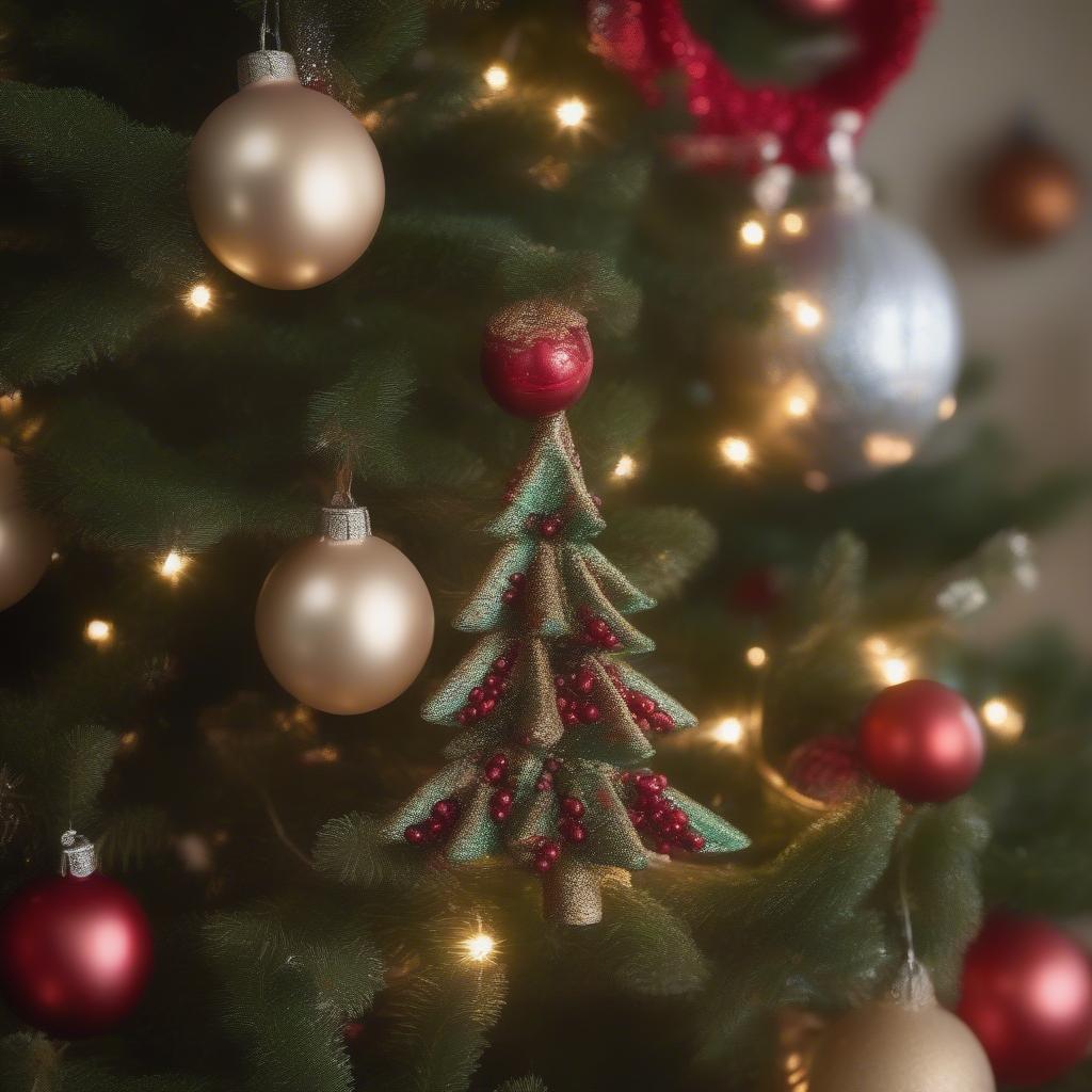 Berry Garland on Christmas Tree