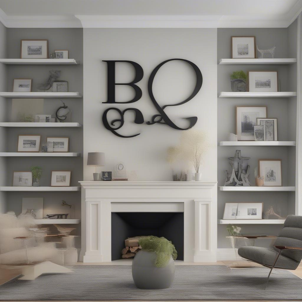 Big Letter Placement Ideas for Wall Decor