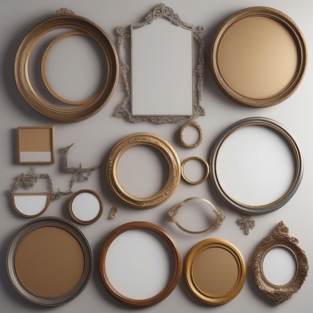 Variety of Big Round Picture Frames