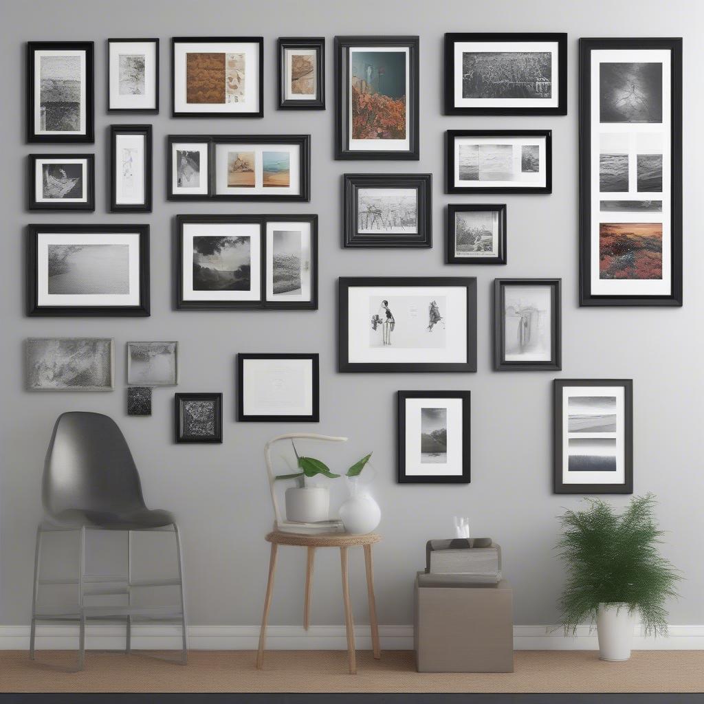 Black 24x36 Poster Frame Display Options