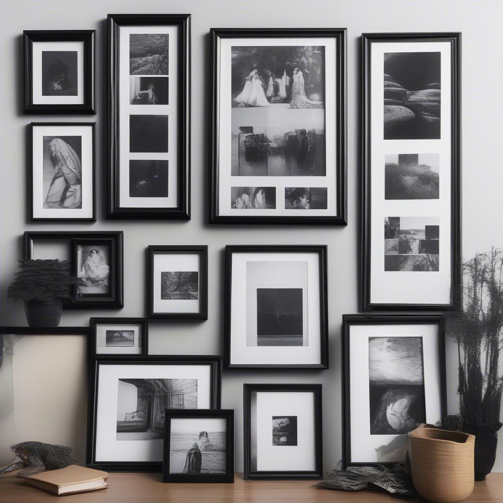 Variety of Black Collage Picture Frames