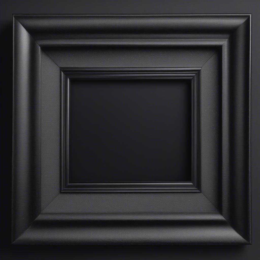 Close-up of a Thick Black Photo Frame