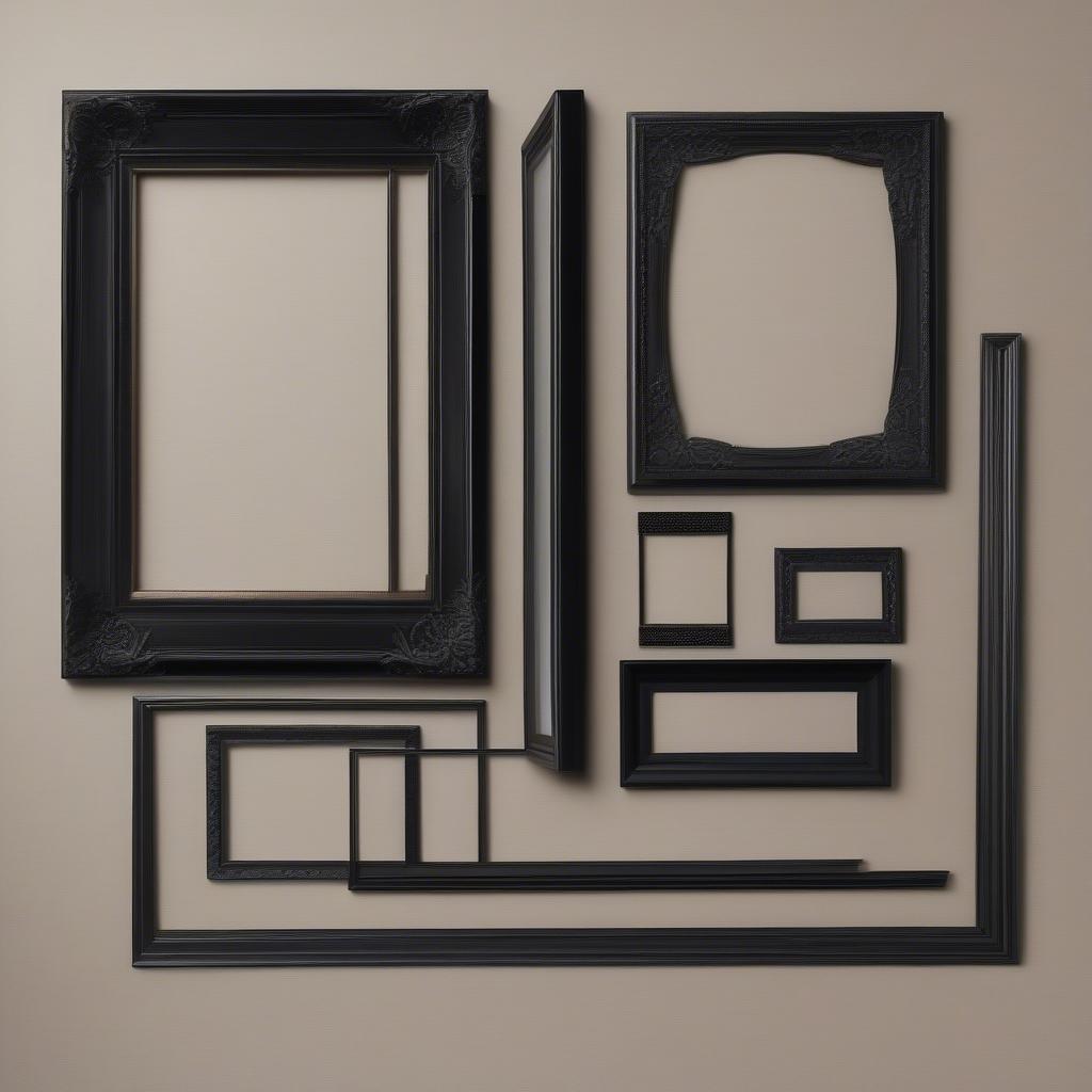 Different Black Wood Frame Styles