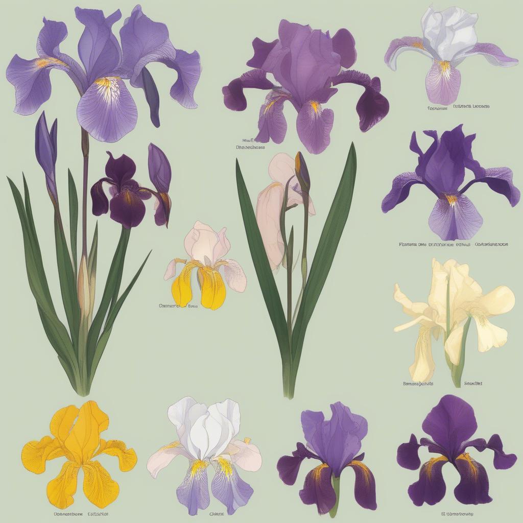 Blue Iris Varieties - German, Siberian, Japanese, and Louisiana Irises