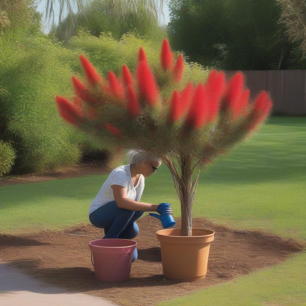 Caring for Bottle Brush Trees - Watering and Sunlight