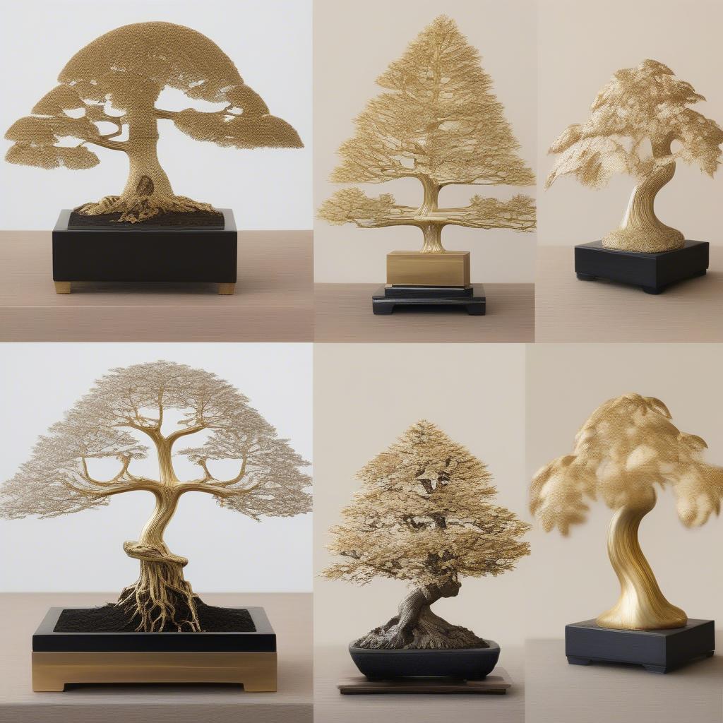 Variety of Brass Tree Styles