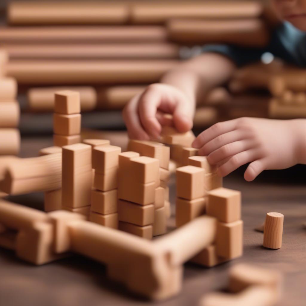 Building a Lincoln Logs Farmhouse