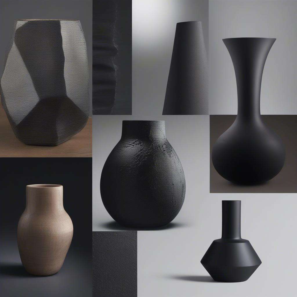 Different Materials for Bulk Black Vases