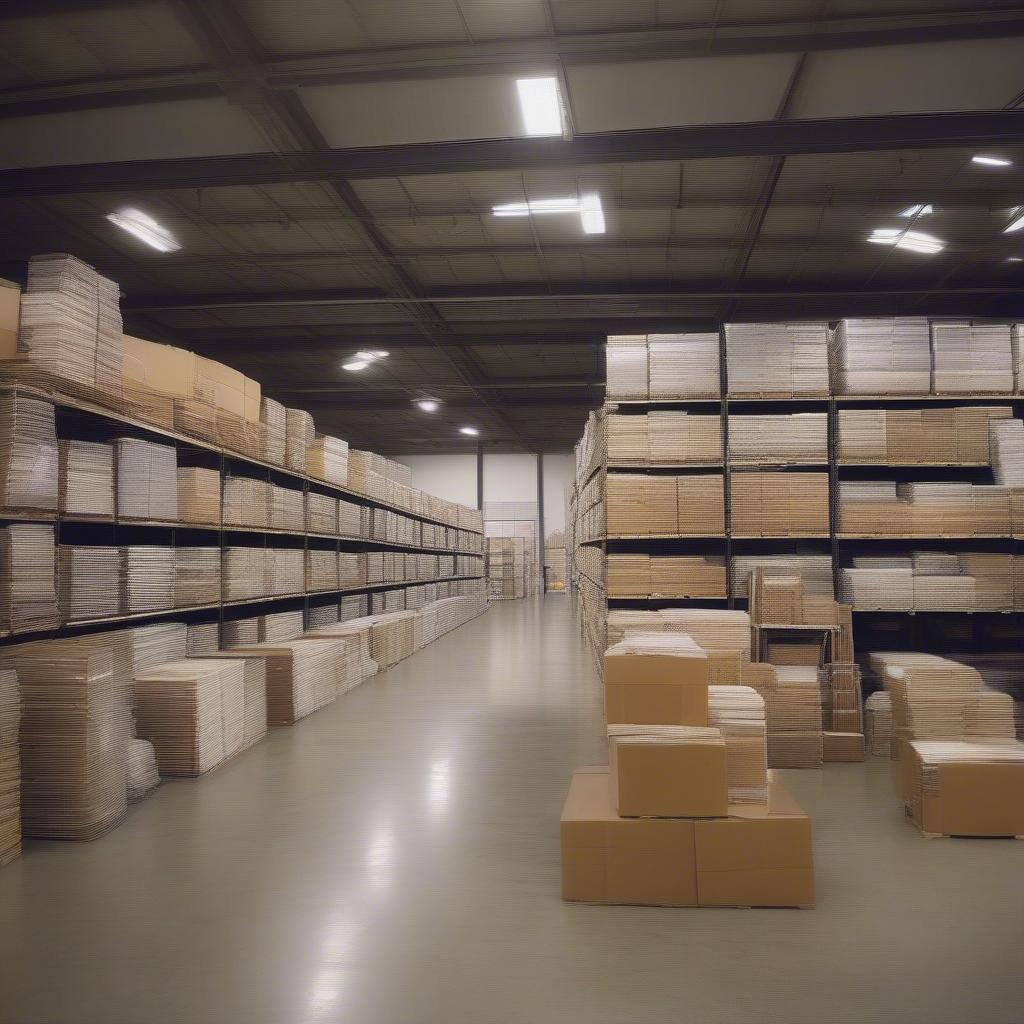 Bulk Picture Frames in a Warehouse