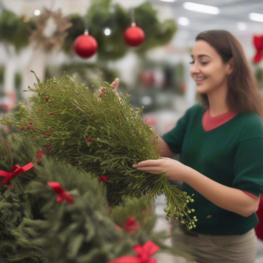 Buying Mistletoe at a Local Nursery