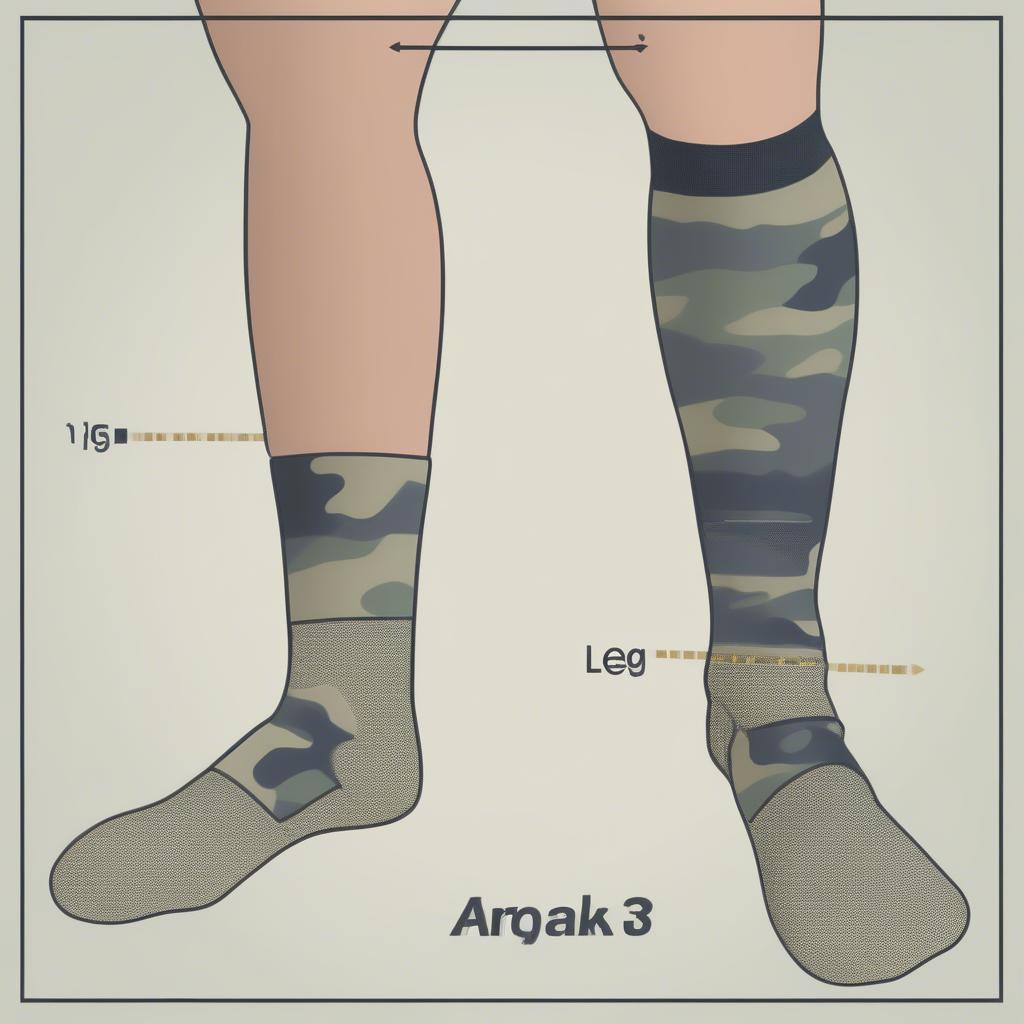 Measuring for Camo Compression Socks