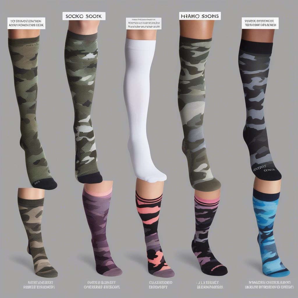 Types of Camo Compression Socks