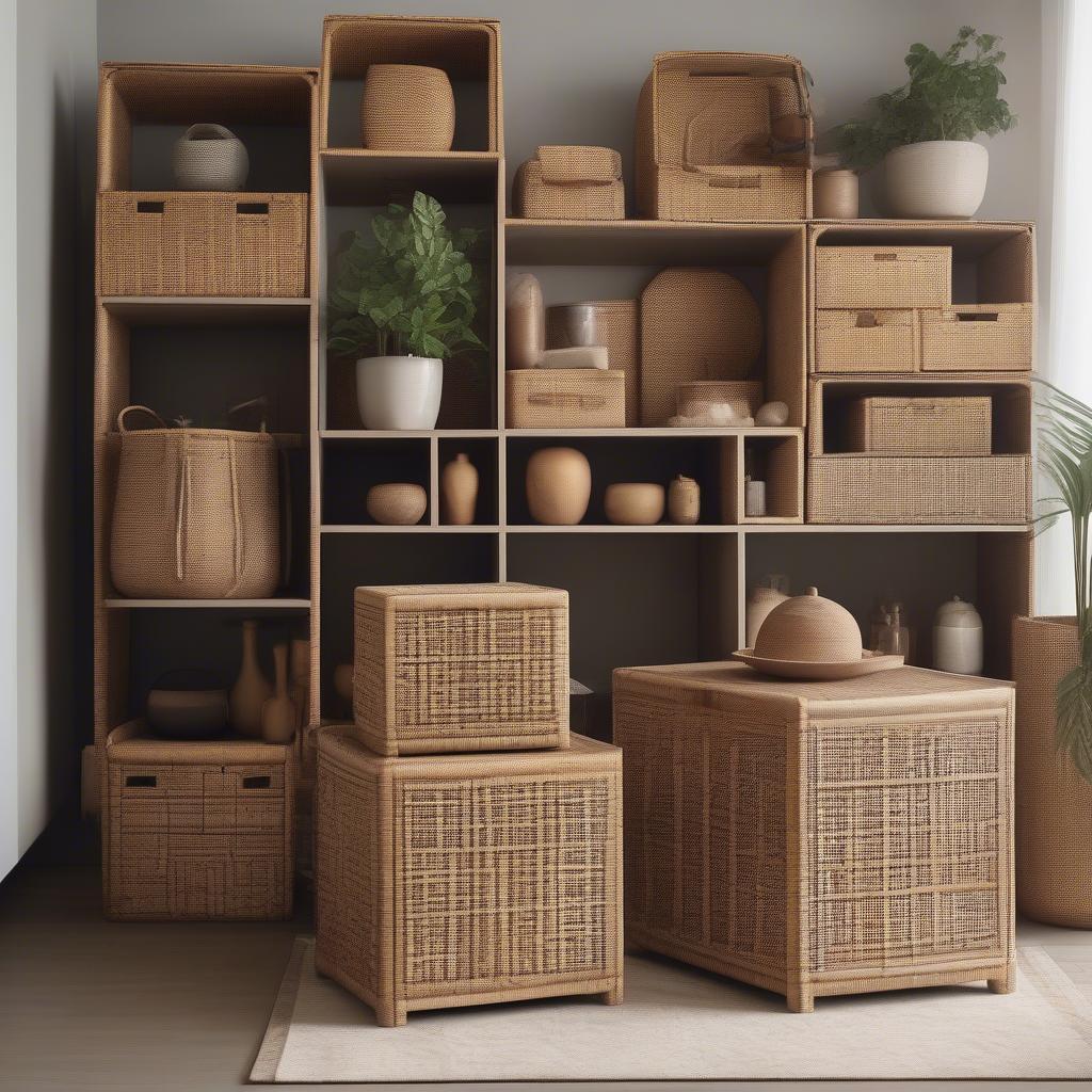 Cane Boxes in Home Decor