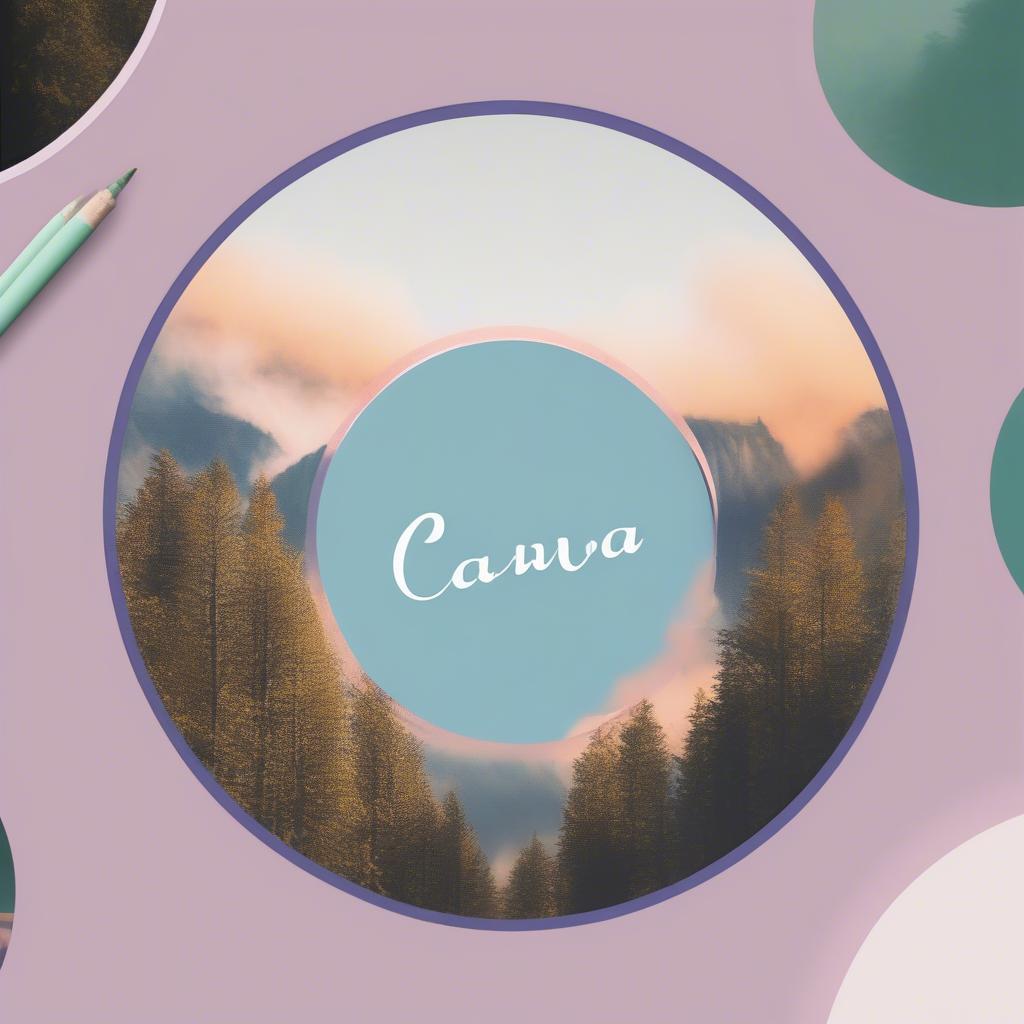 Creating a Circular Frame in Canva