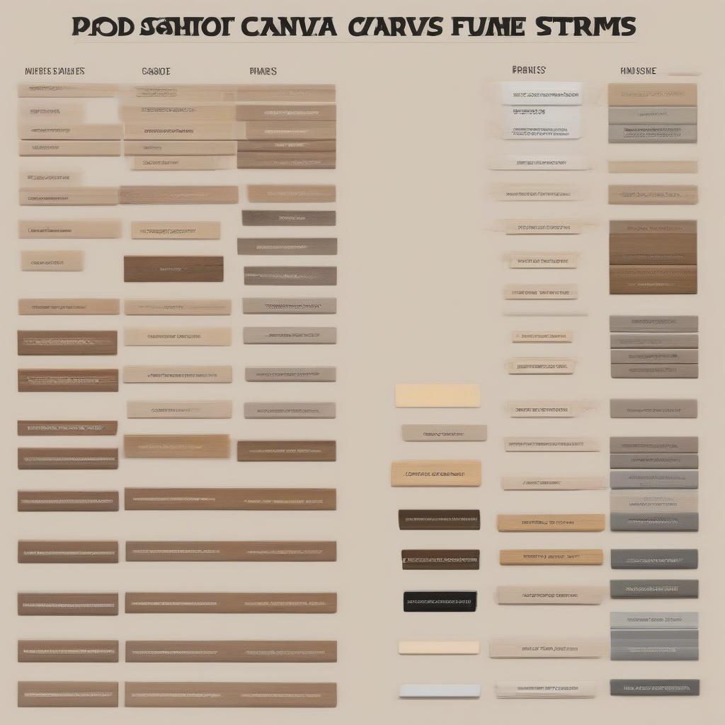 Comparing Different Canvas Frame Styles