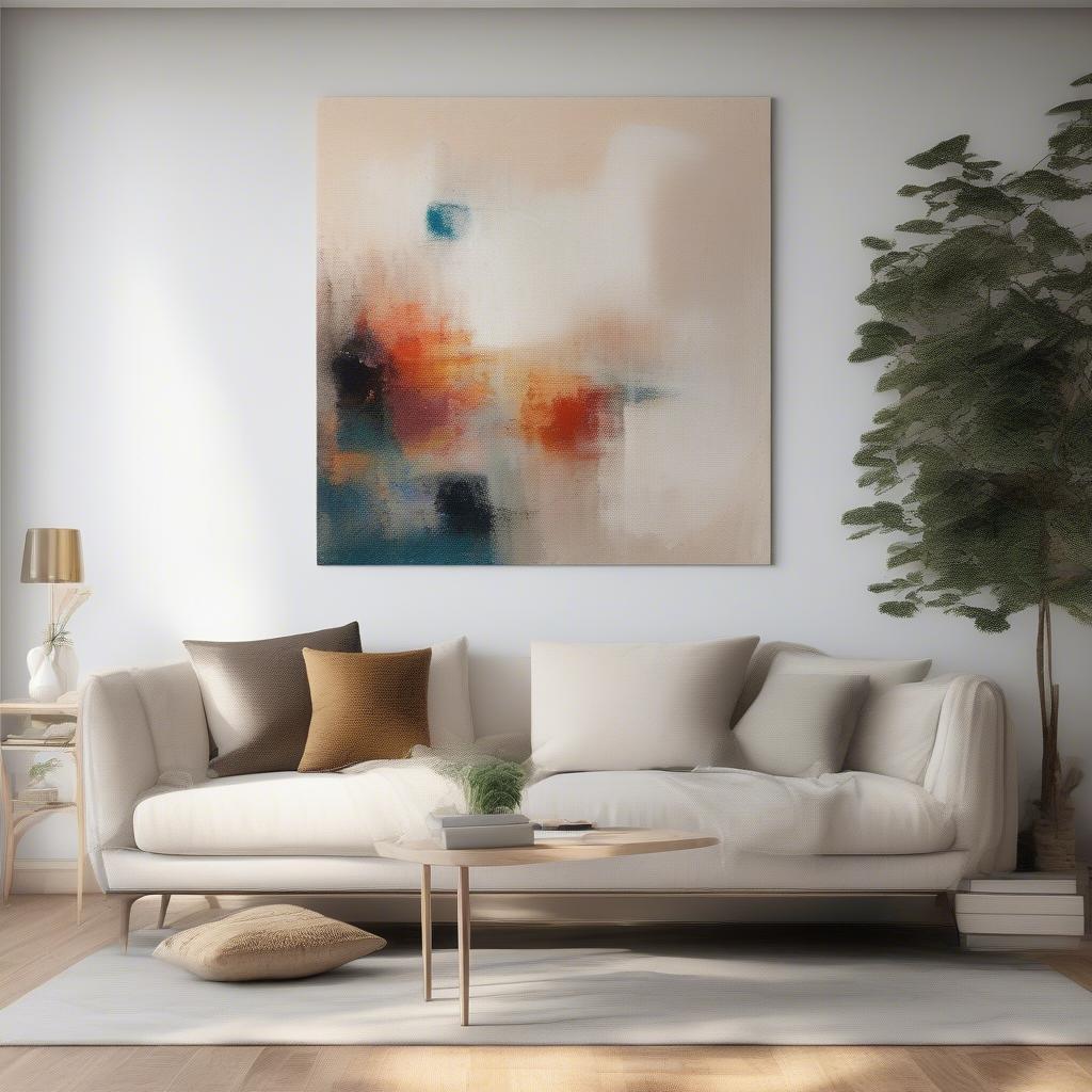 Canvas Pictures in a Modern Living Room