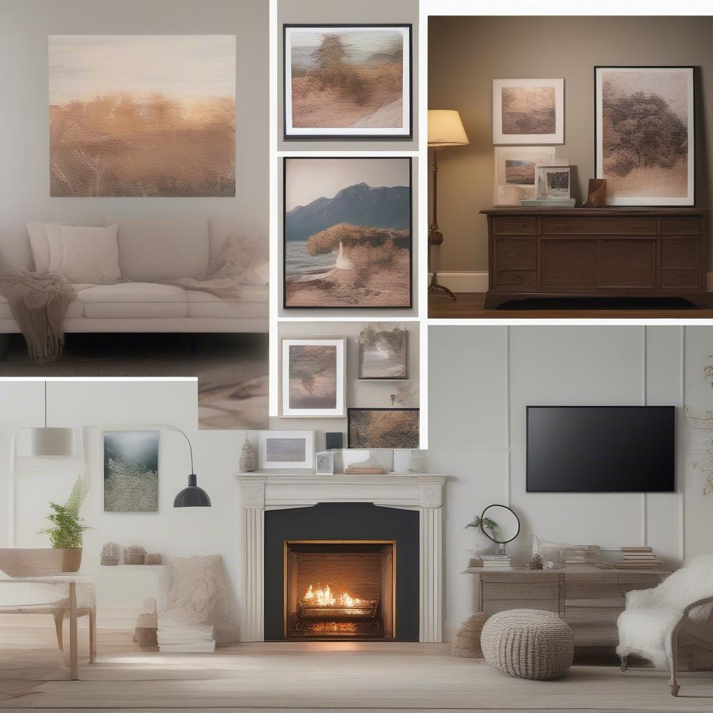 Creative Canvas Print Display Ideas for Various Spaces