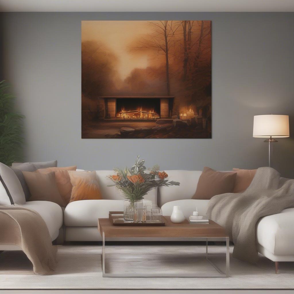 Canvas Print in Living Room