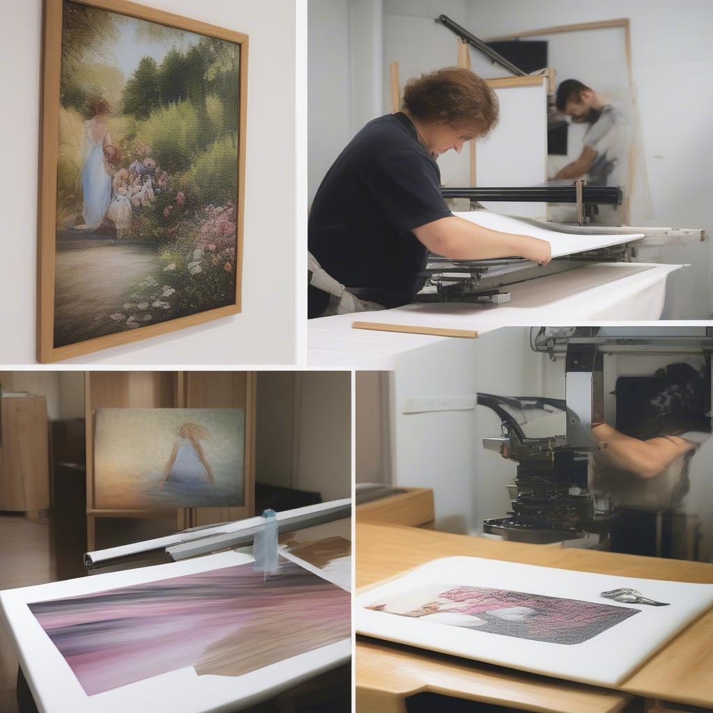 The canvas printing process: from digital image to finished product