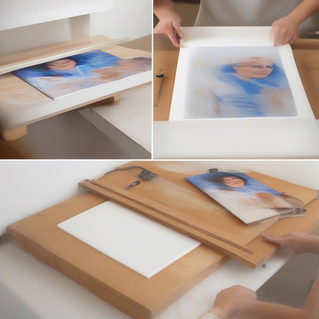 The process of creating a canvas print