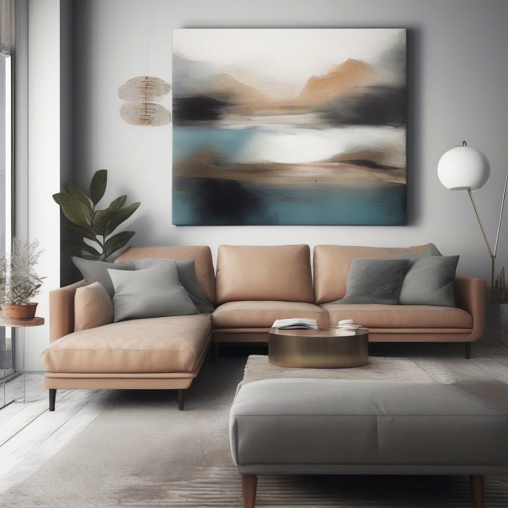 Canvas Wall Decor in Living Room