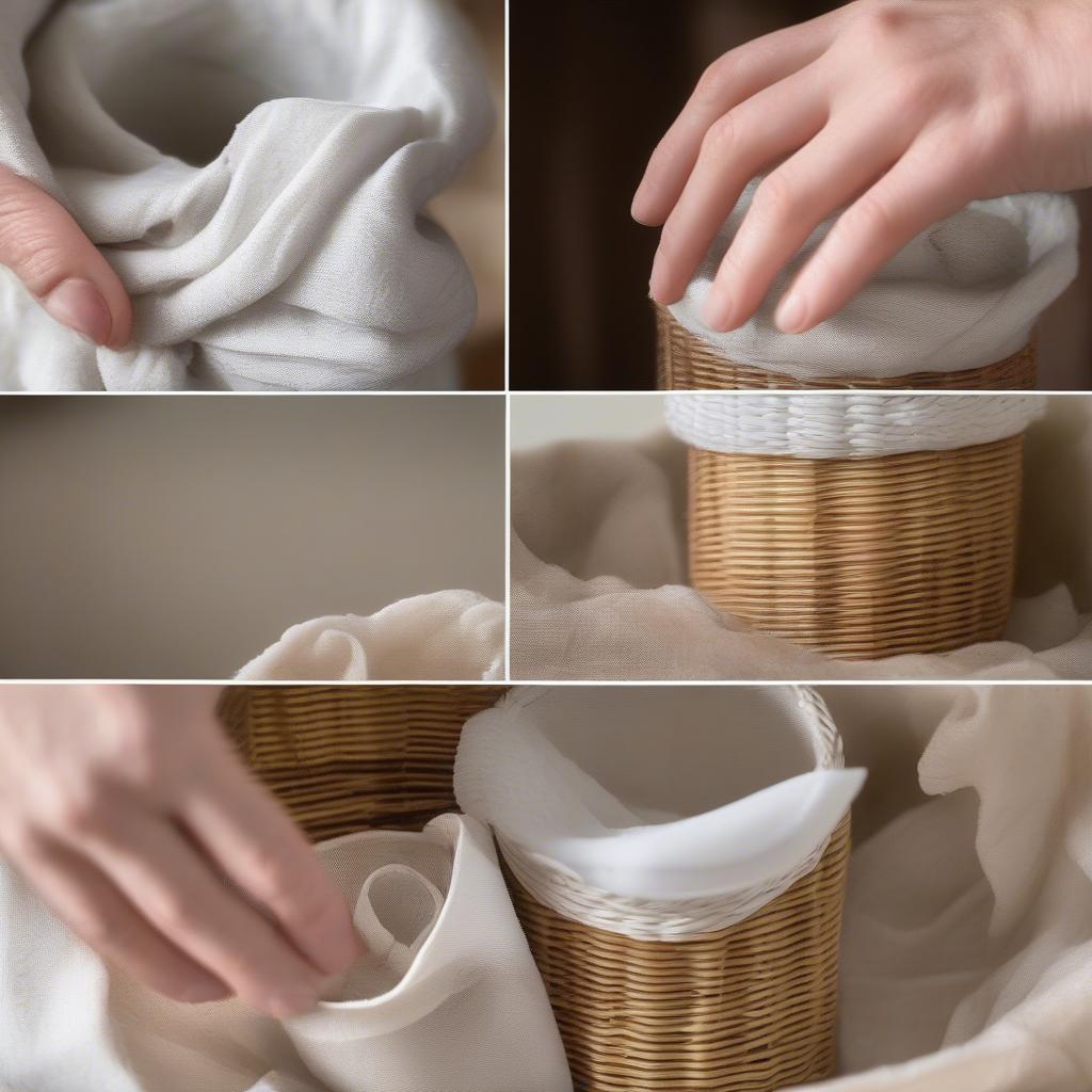 Cleaning and Storing Wicker and Rattan Nesting Cups