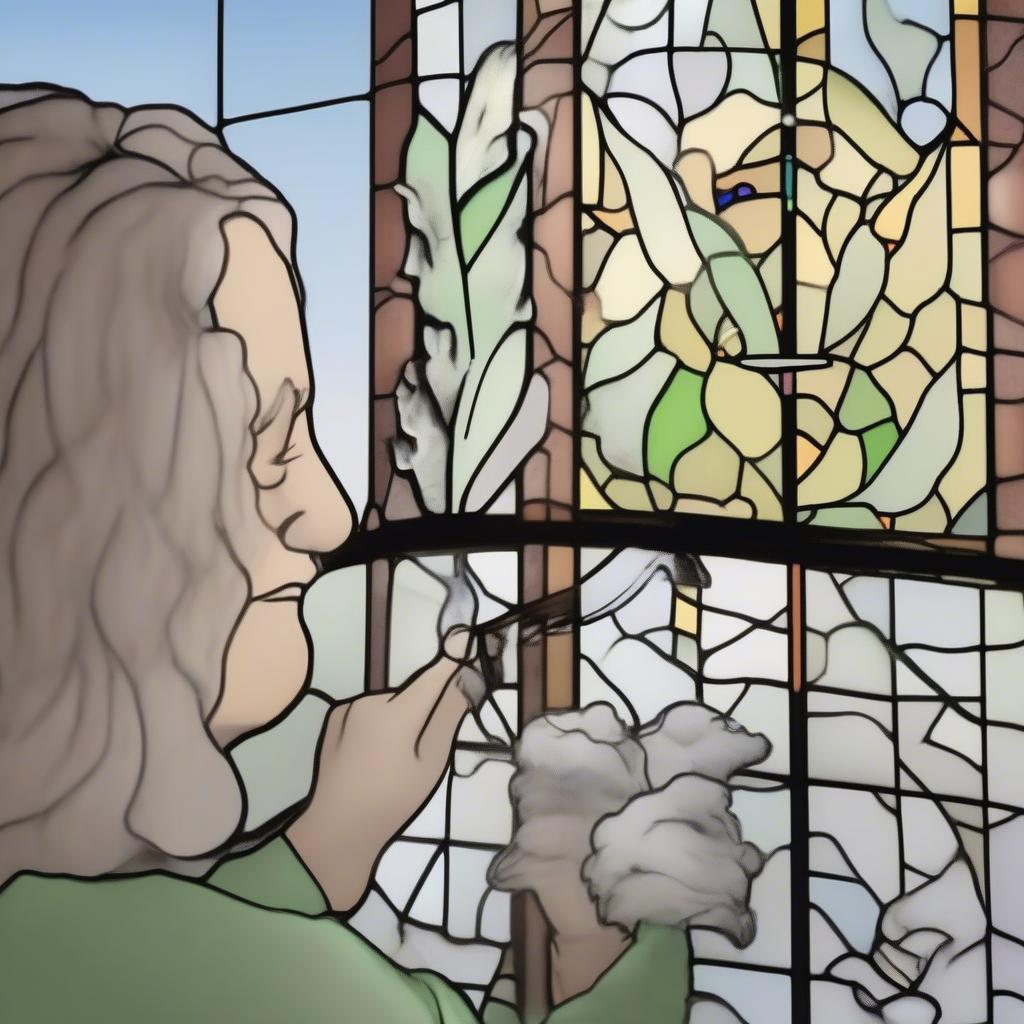 Cleaning and Maintaining Stained Glass Window Hangings