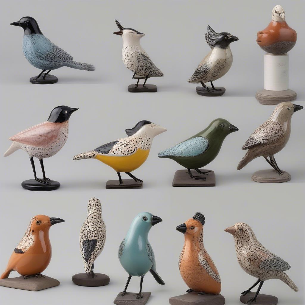 Shopping for ceramic bird decor online.