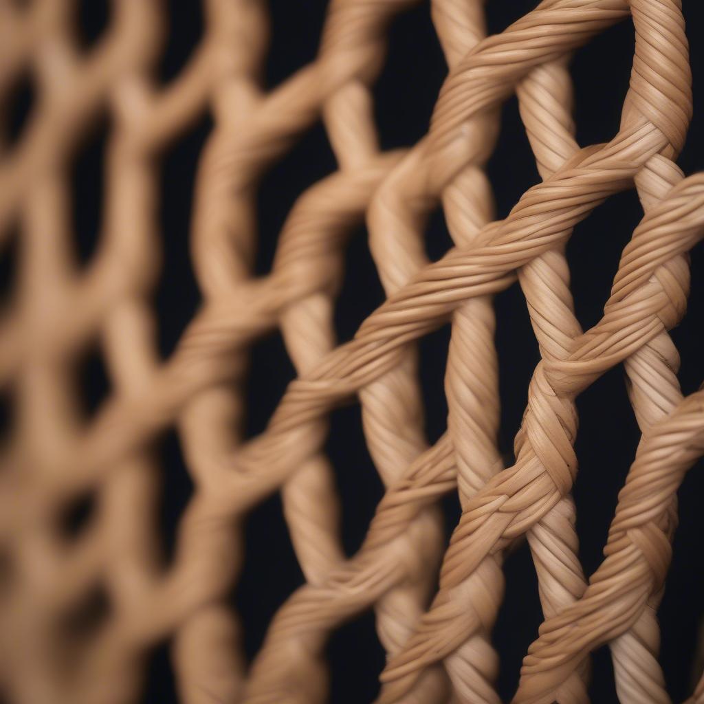 Close-up view of chainear in a rattan basket