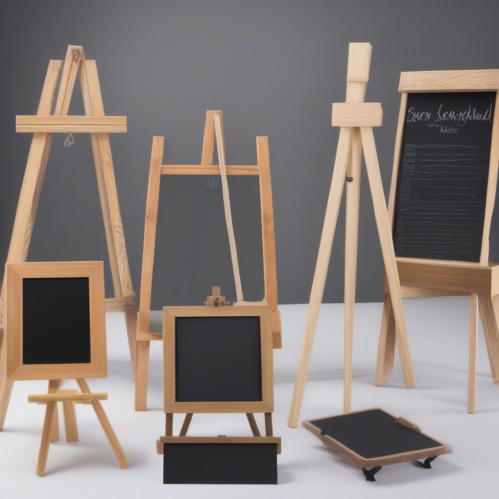 Chalkboard Table Stands in Various Styles