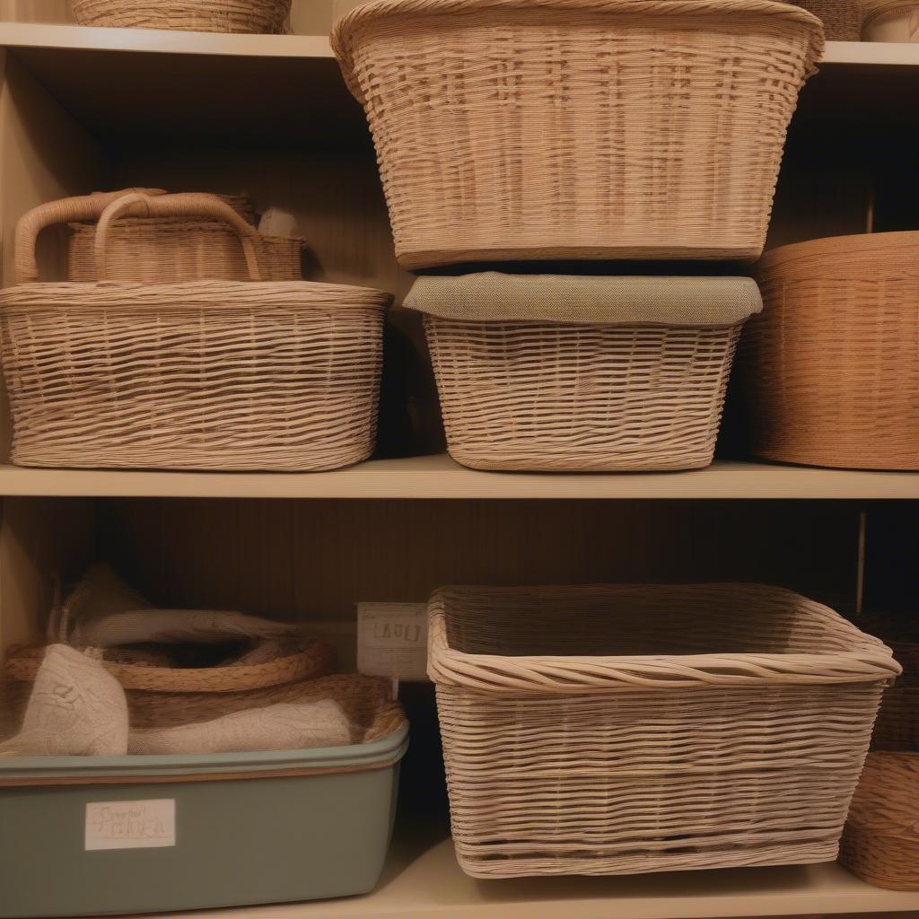 Finding Cheap Wicker Baskets at Thrift Stores