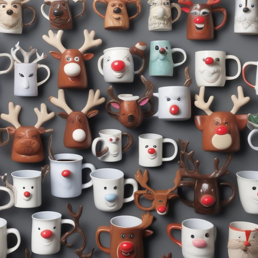 Cheeky Reindeer Mugs: A Variety of Styles and Designs